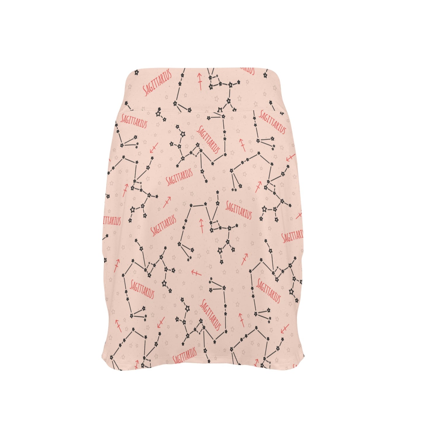 Sagittarius Star Print Design LKS302 17" Golf & Pickleball Skort with Pockets