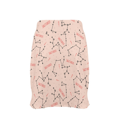 Sagittarius Star Print Design LKS302 17" Golf & Pickleball Skort with Pockets