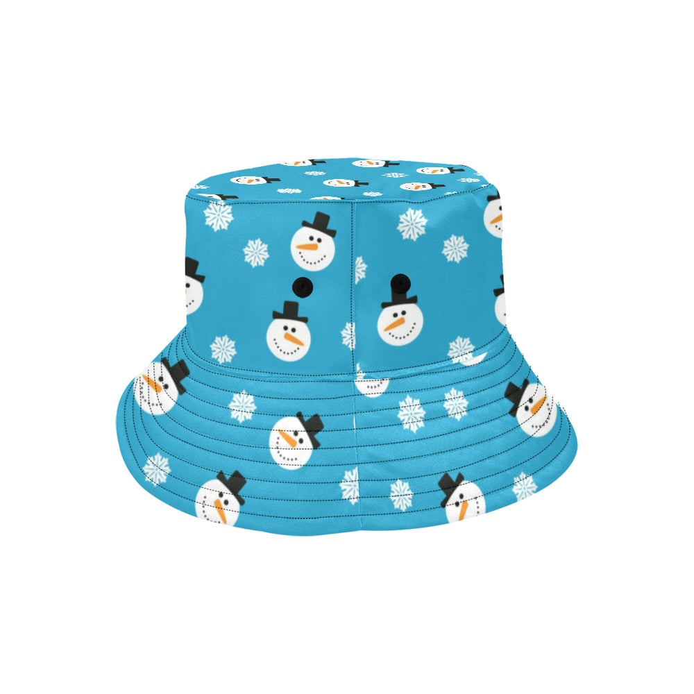 Snowman Print Design LKS303 Unisex Bucket Hat