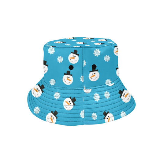Snowman Print Design LKS303 Unisex Bucket Hat