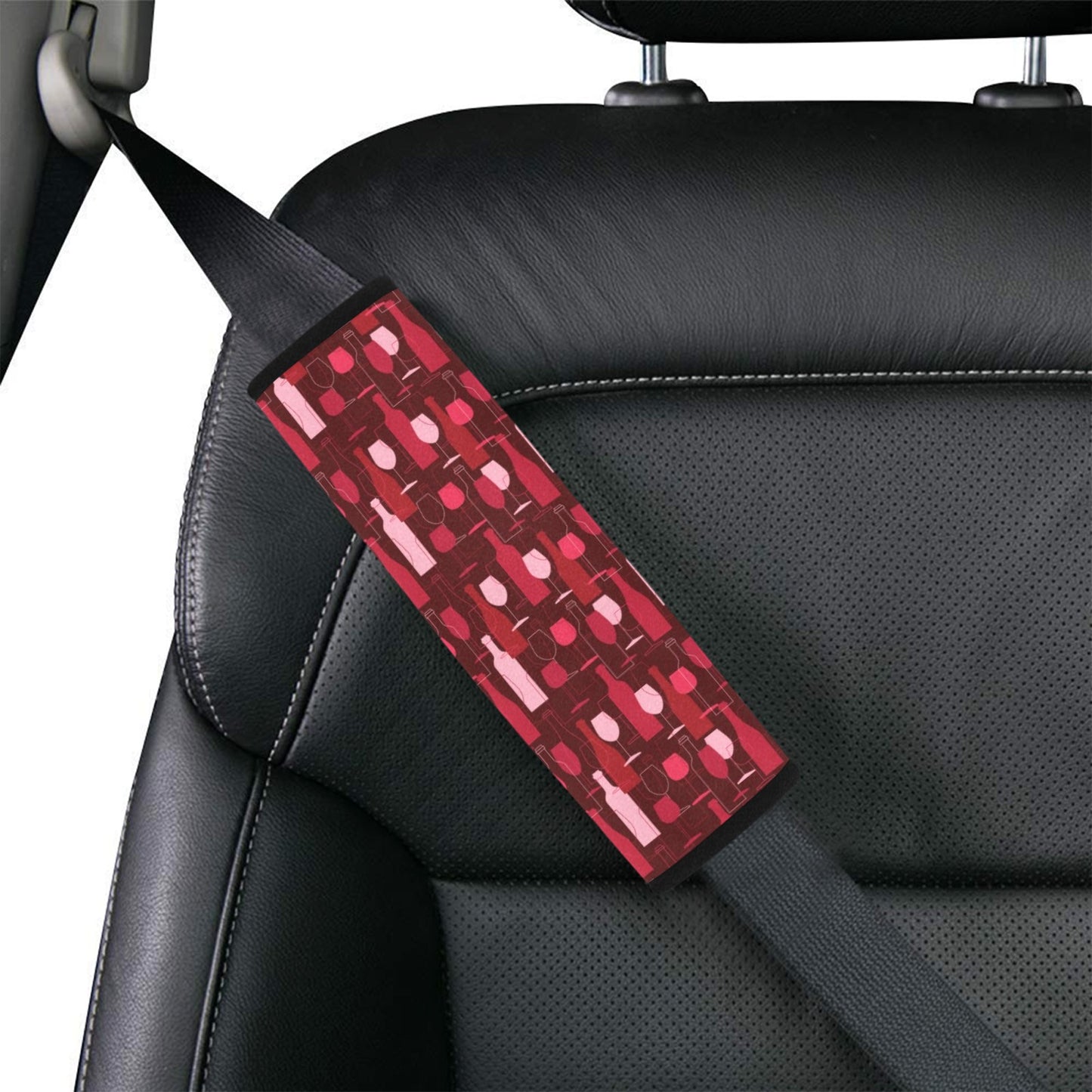 Wine Print Design LKS304 Car Seat Belt Cover