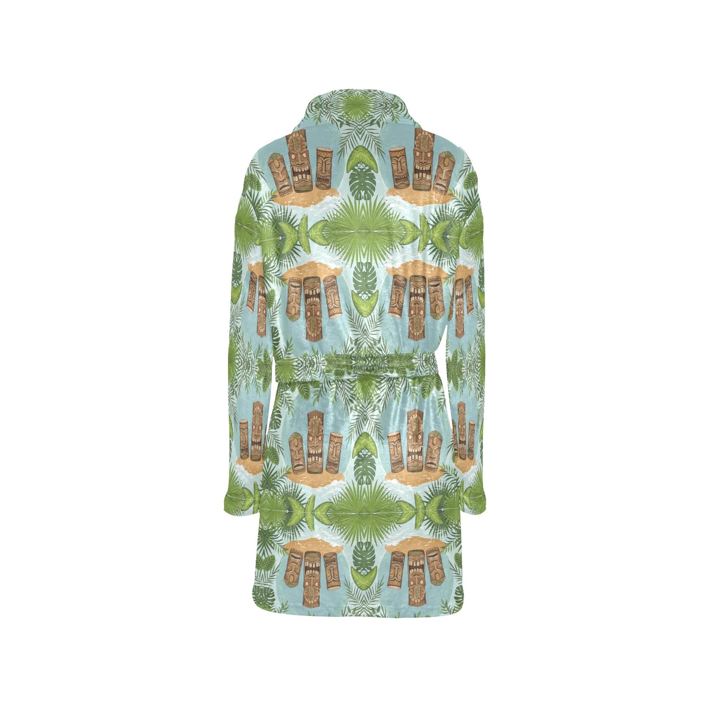 Tiki Wood Island Women's Fleece Robe