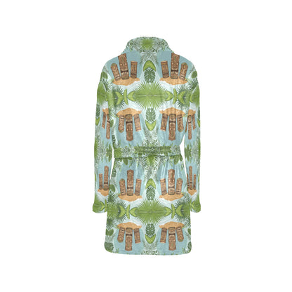 Tiki Wood Island Women's Fleece Robe