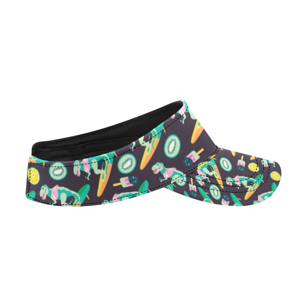 Surfboard T Rex Print Design LKS301 Unisex Sun Visor