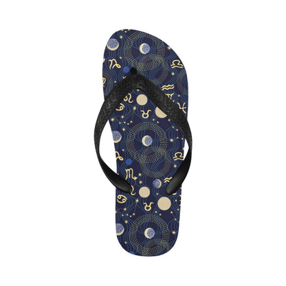Zodiac Print Design LKS302 Flip Flops