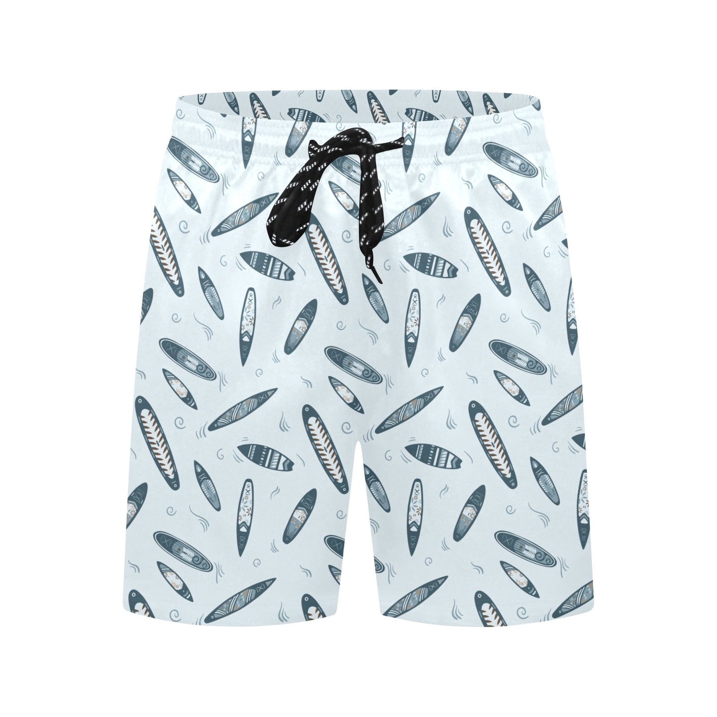 Surfboard Print Design LKS306 Men's Swim Trunks Beach Shorts