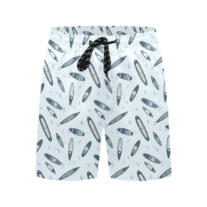 Surfboard Print Design LKS306 Men's Swim Trunks Beach Shorts