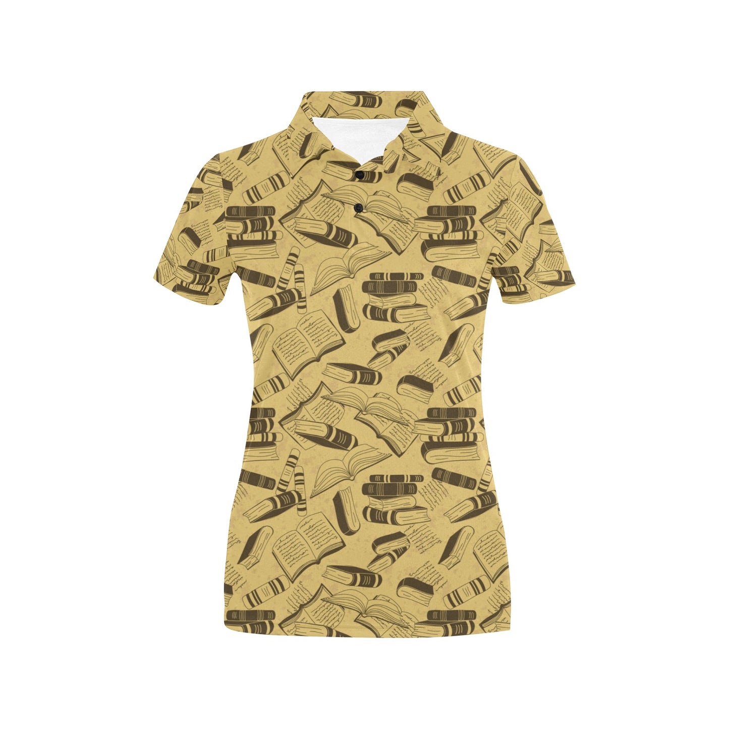 Book Pattern Print Design 02 Women's Polo Shirt