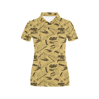 Book Pattern Print Design 02 Women's Polo Shirt