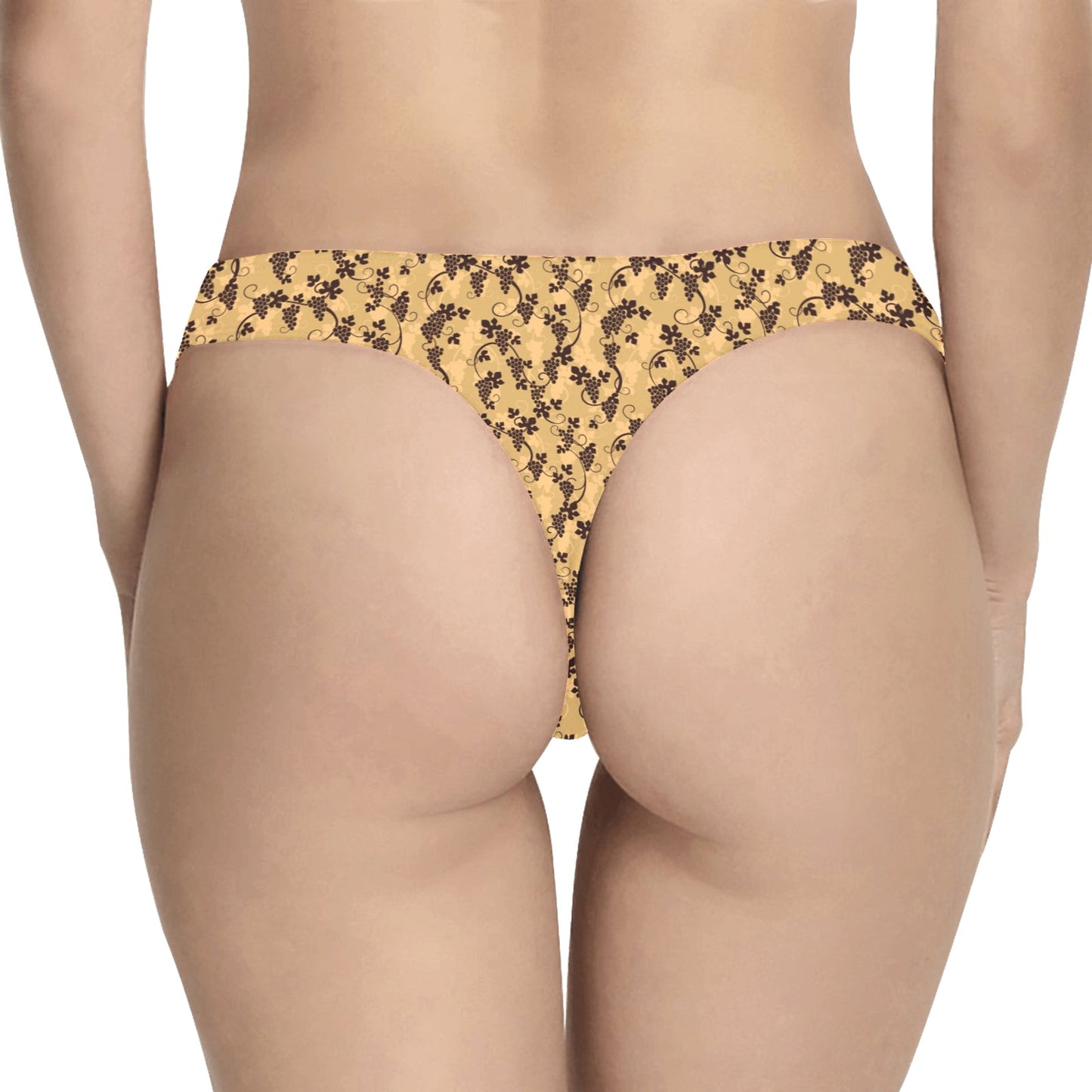 Wine Grape Design Print Women's Thongs