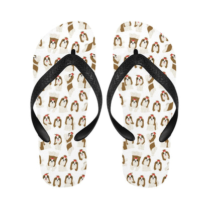 Shih Tzu Print Design LKS302 Flip Flops
