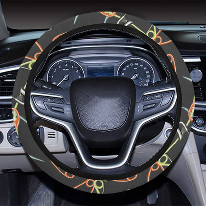 Safety Pin Print Design LKS301 Steering Wheel Cover with Elastic Edge