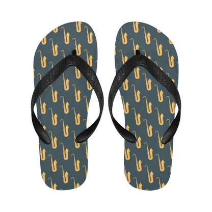 Saxophone Print Design LKS401 Flip Flops