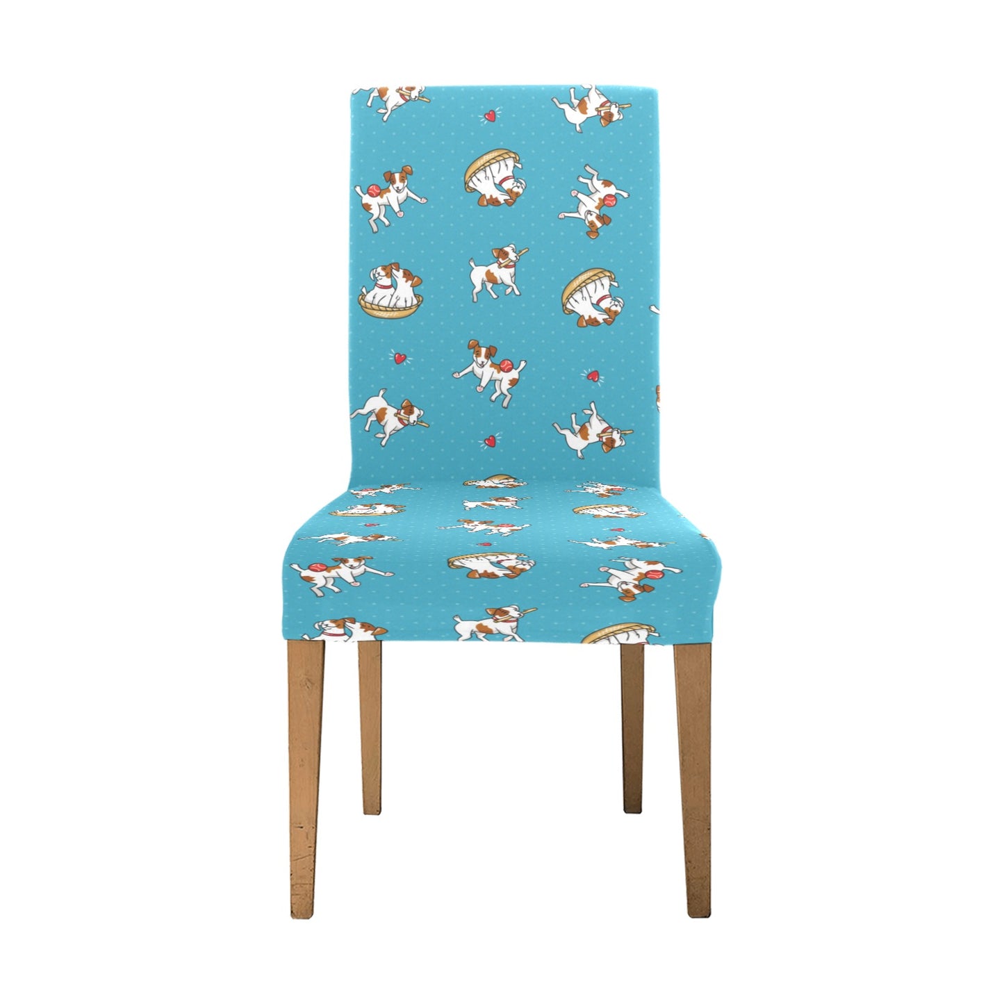 Russell Terriers Playing Print Design LKS305 Dining Chair Slipcover