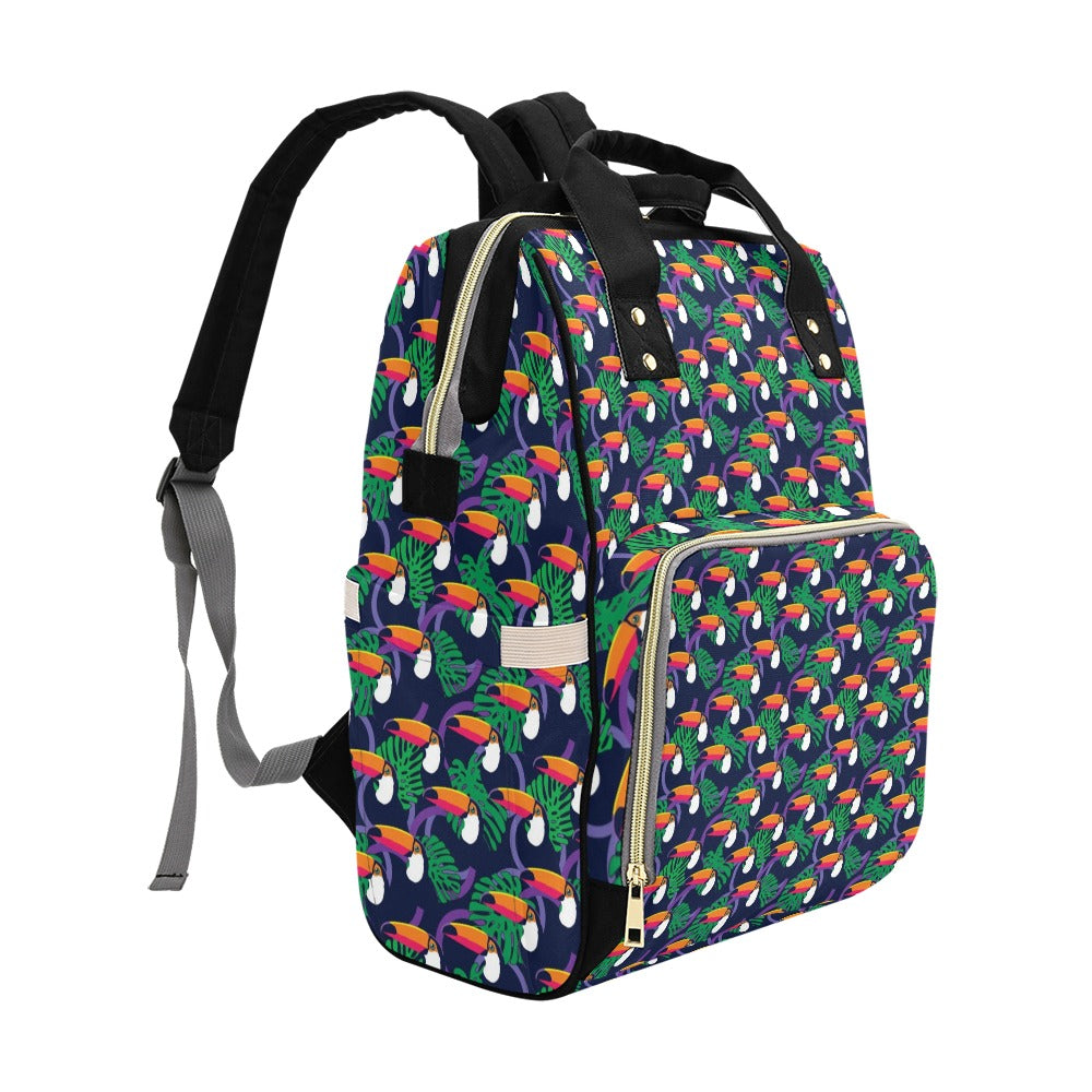 Toucan Print Design LKS302 Diaper Bag Backpack
