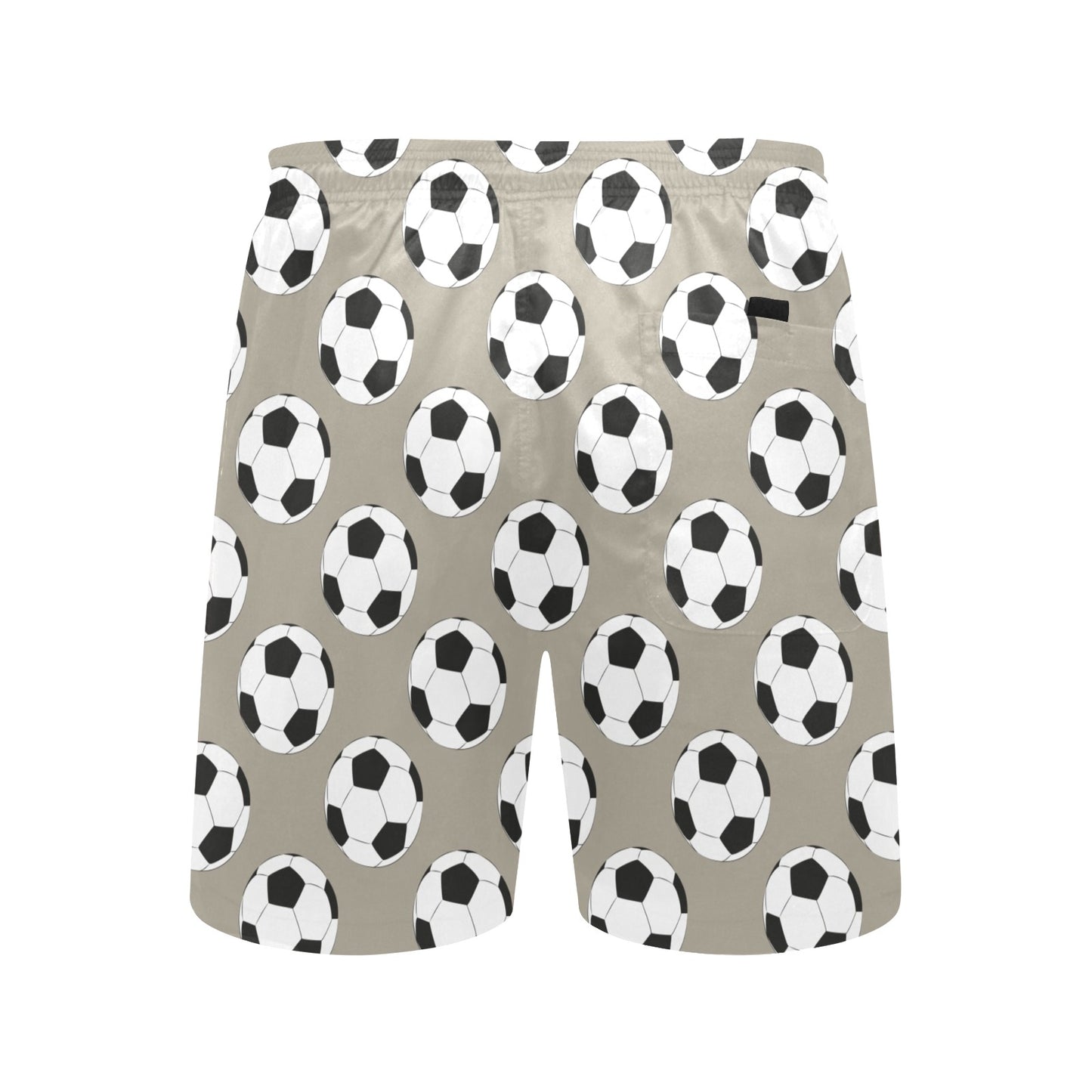 Soccer Ball Print Design LKS302 Men's Swim Trunks Beach Shorts
