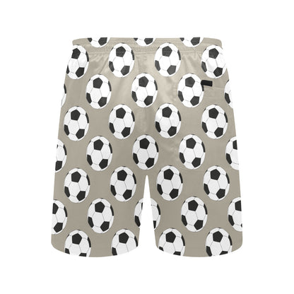 Soccer Ball Print Design LKS302 Men's Swim Trunks Beach Shorts