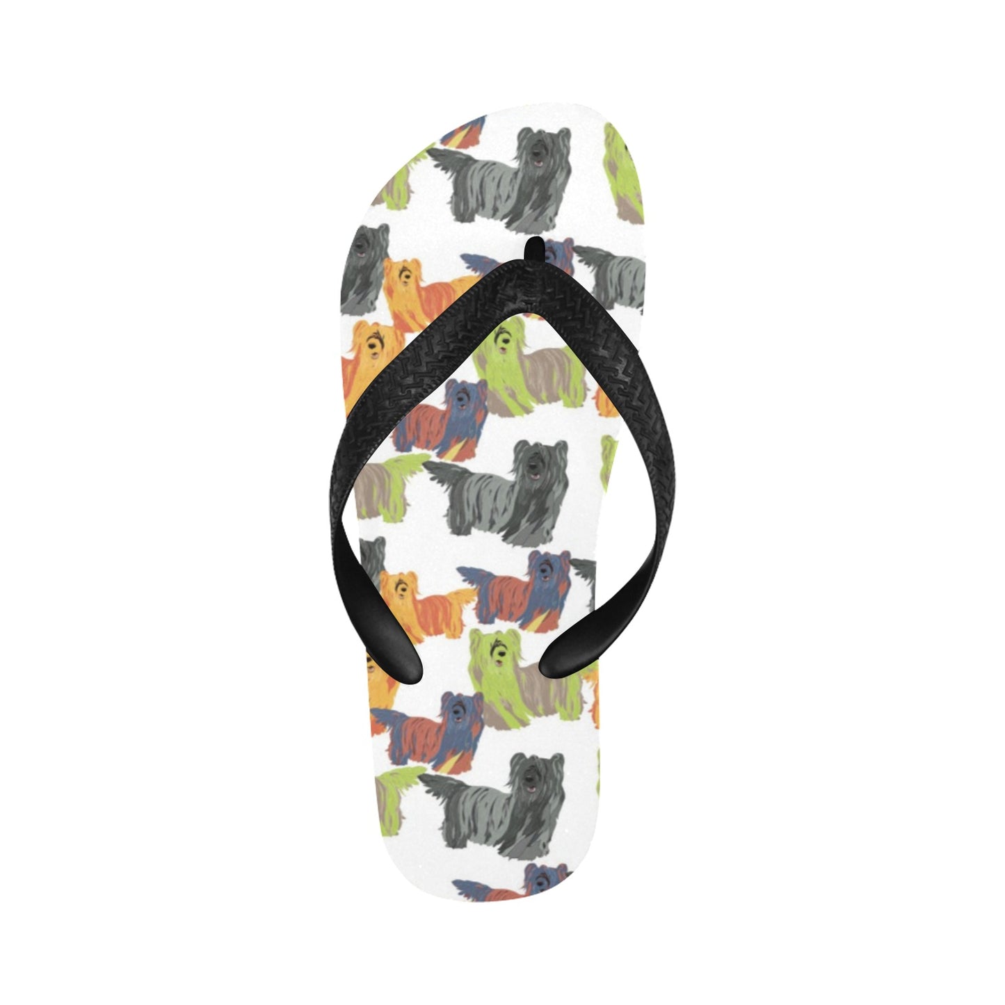 Skye Terriers Print Design LKS301 Flip Flops