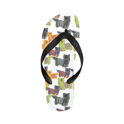 Skye Terriers Print Design LKS301 Flip Flops