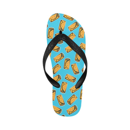 Burrito Print Design LKS301 Flip Flops