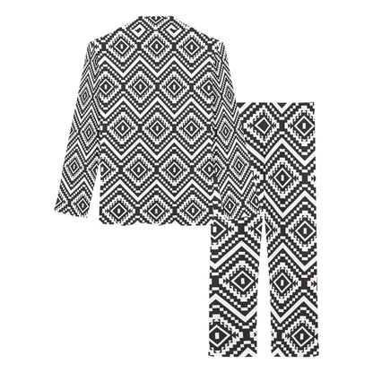 Tribal Pattern Print Design LKS303 Women's Long Pajama Set