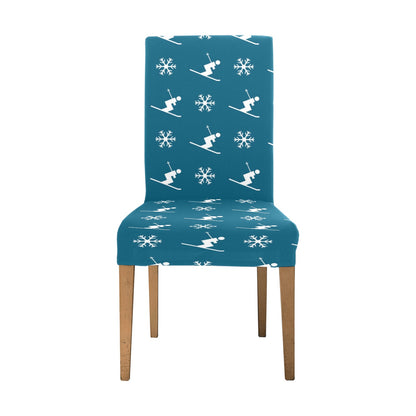 Ski Print Design LKS301 Dining Chair Slipcover