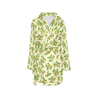 Olive Print Design LKS302 Women's Fleece Robe