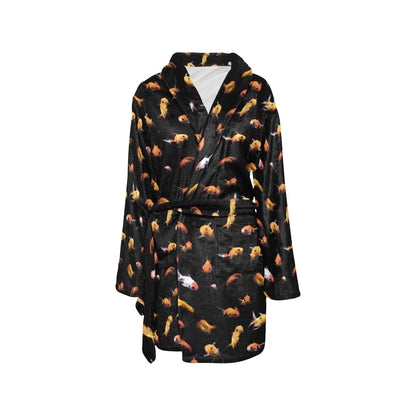 Goldfish Print Design LKS402 Women's Fleece Robe