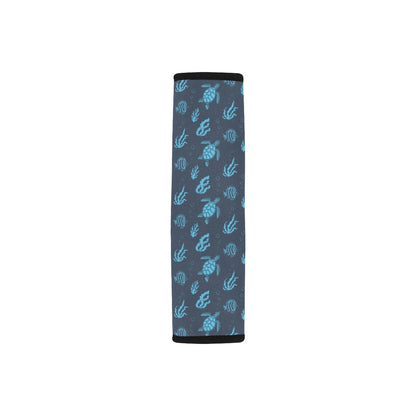 Sea Turtle Print Design LKS307 Car Seat Belt Cover