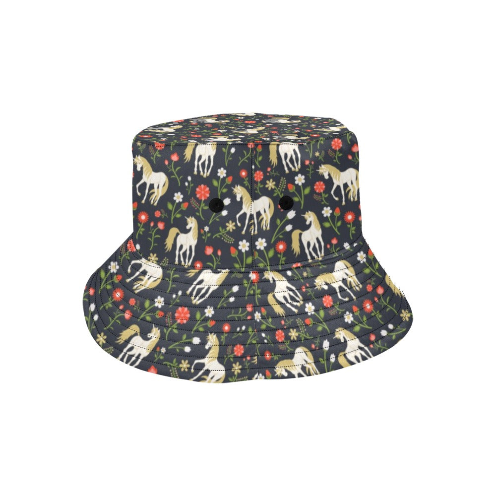 Unicorn Print Design LKS301 Unisex Bucket Hat