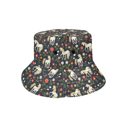 Unicorn Print Design LKS301 Unisex Bucket Hat