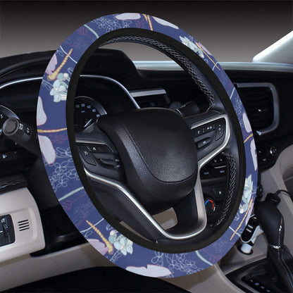 Dragonfly Print Design LKS401 Steering Wheel Cover with Elastic Edge