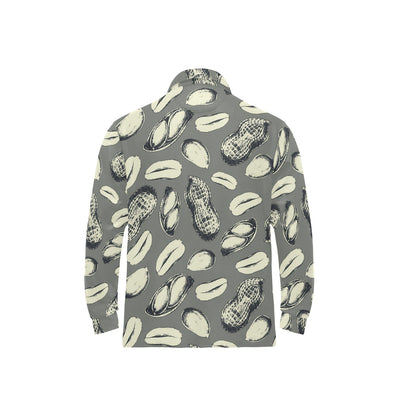 Peanut Pattern Print Design A01 Long Sleeve Polo Shirt For Men's