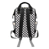 Gingham Print Design LKS402 Diaper Bag Backpack