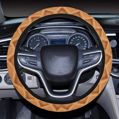 Waffle Texture Print Design LKS301 Steering Wheel Cover with Elastic Edge