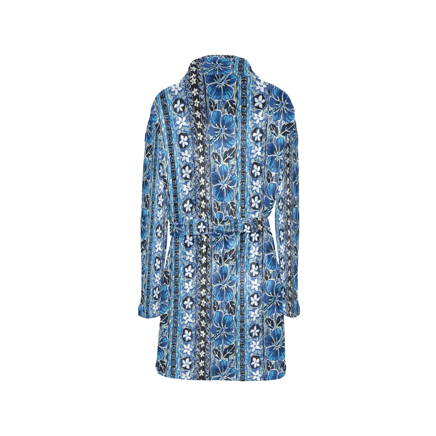Hawaiian Themed Pattern Print Design H012 Women's Fleece Robe