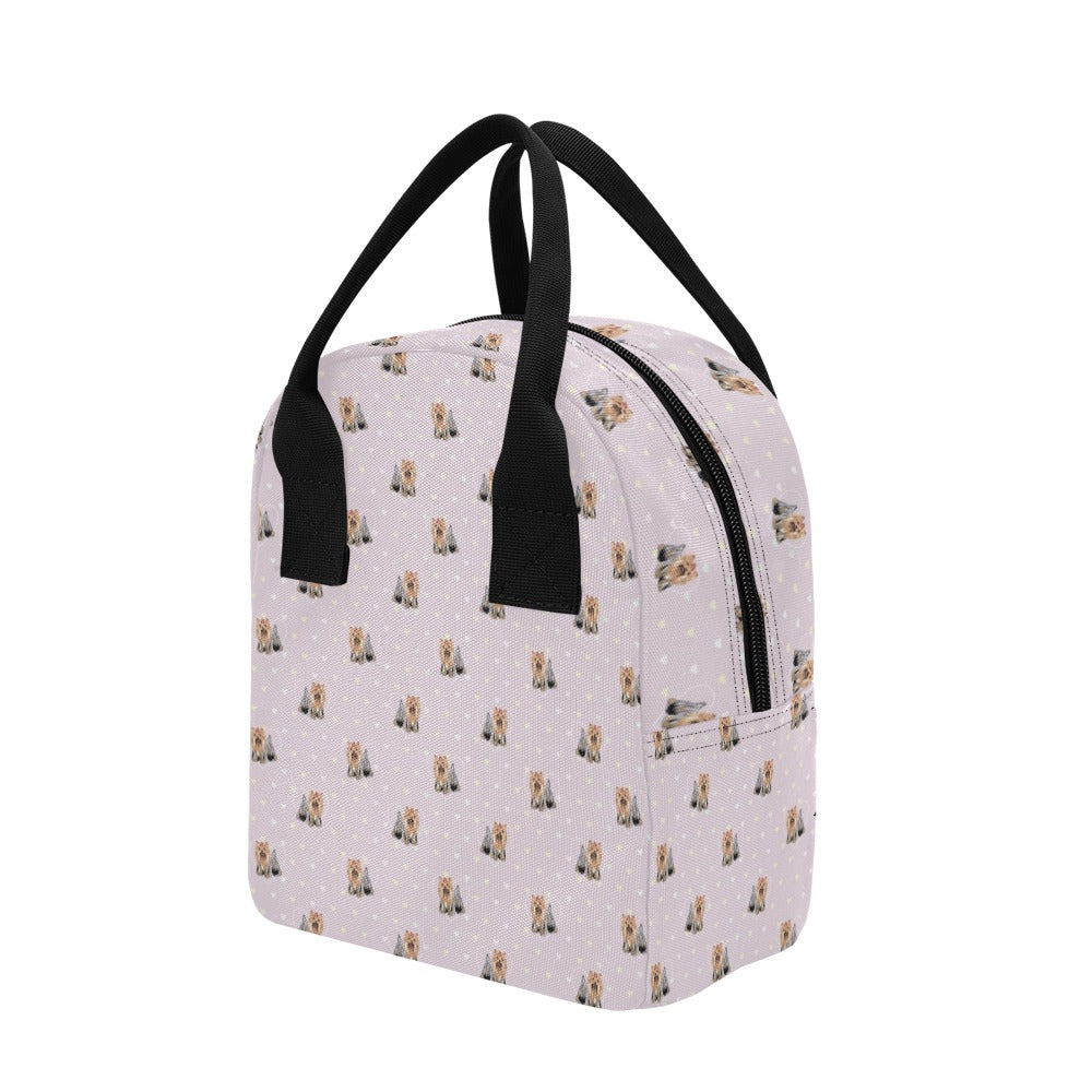 Yorkshire Terriers Print Design LKS302 Insulated Lunch Bag