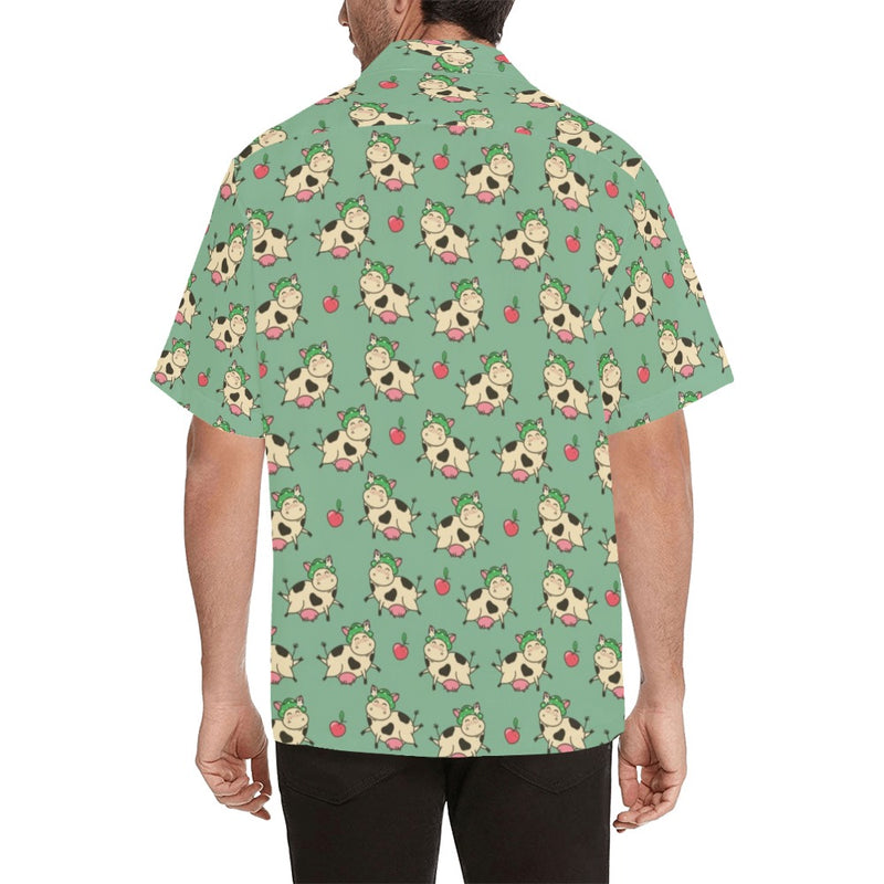 Cattle Print Design LKS402 Men's Men's Hawaiian Shirt