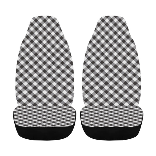 Gingham Print Design LKS402 Car Seat Covers
