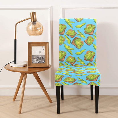 Sandwich Avocado Print Design LKS306 Dining Chair Slipcover