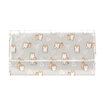 Shiba Inu Print Design LKS307 Women's Trifold Wallet