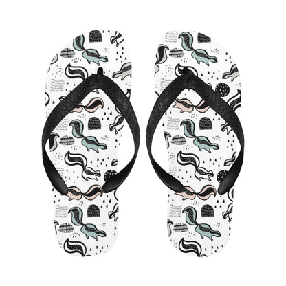 Skunk Print Design LKS303 Flip Flops