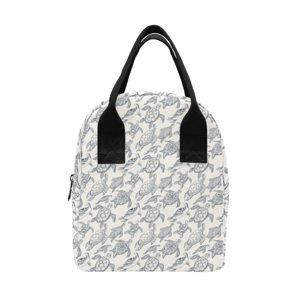 Sea Turtle Print Design LKS304 Insulated Lunch Bag