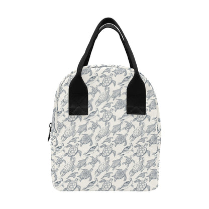 Sea Turtle Print Design LKS304 Insulated Lunch Bag