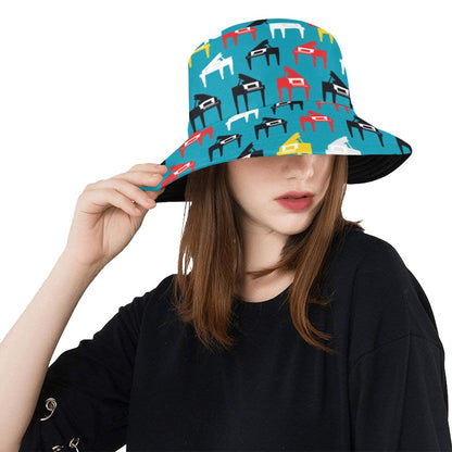 Piano Print Design LKS403 Unisex Bucket Hat