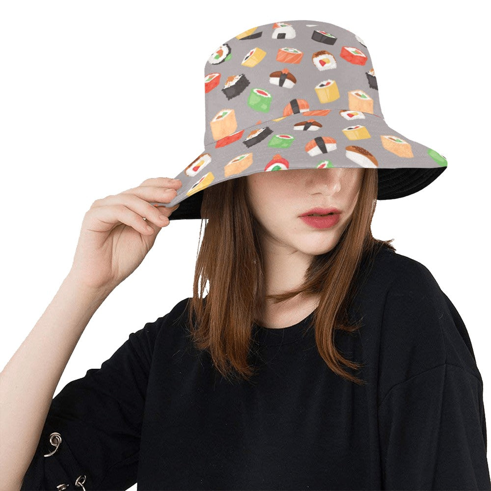 Sushi Print Design LKS307 Unisex Bucket Hat