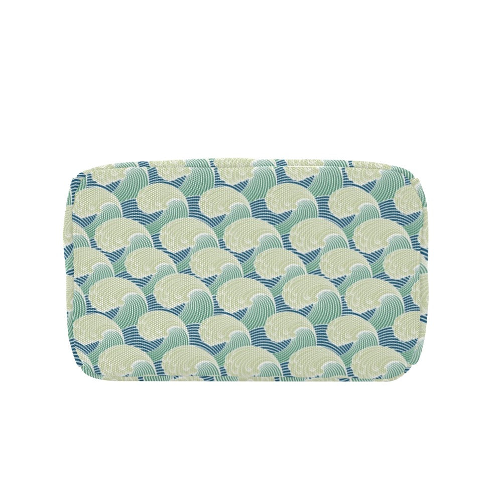 Wave Japan Style Print Design LKS302 Insulated Lunch Bag