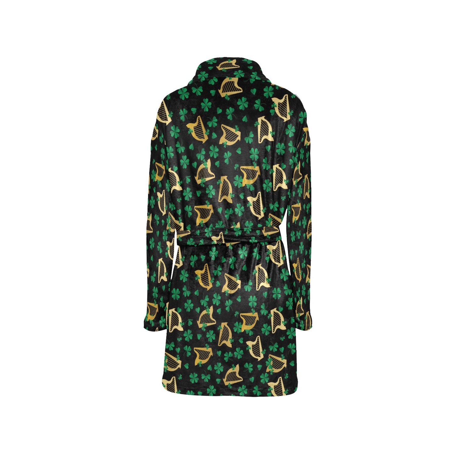 Harp Print Design LKS402 Women's Fleece Robe