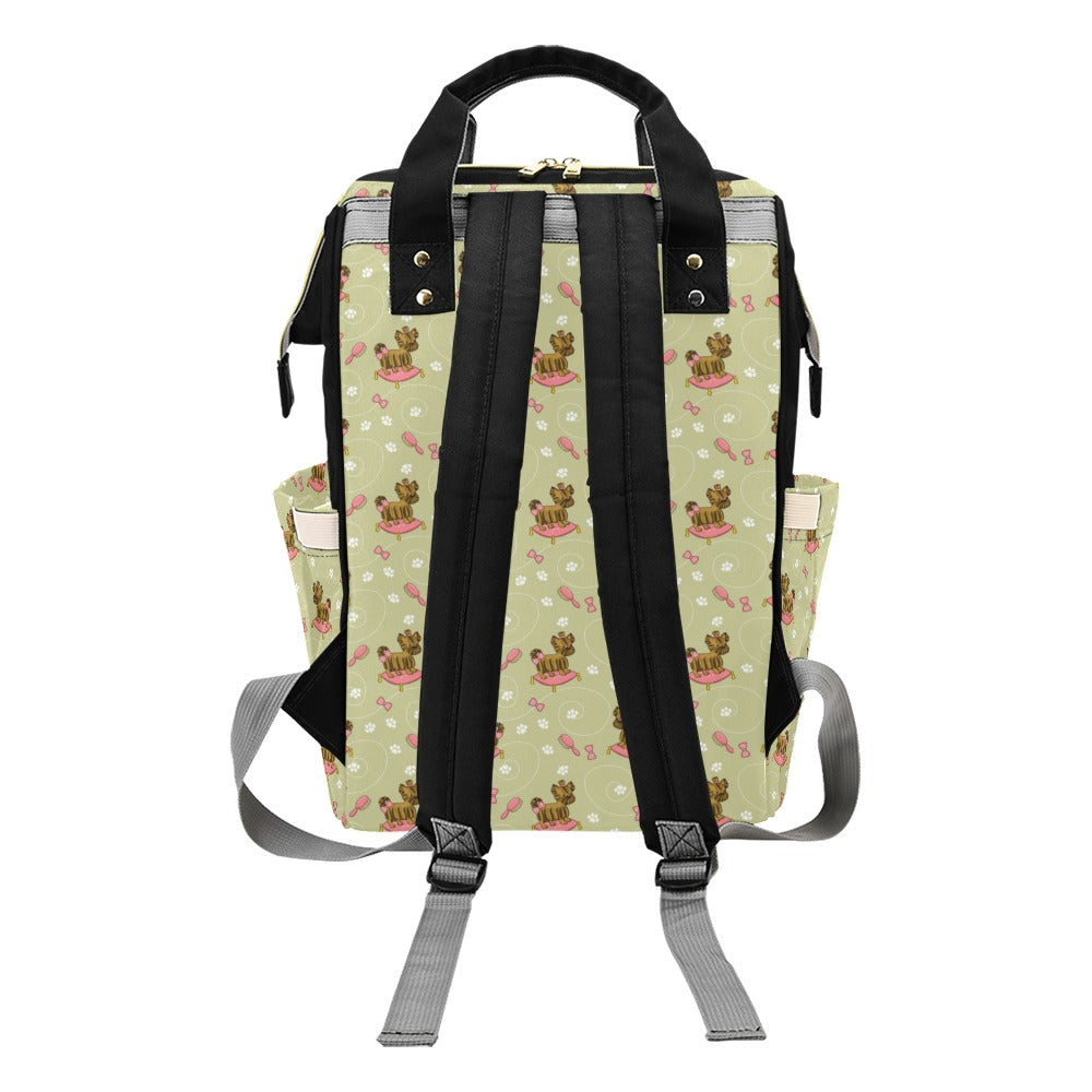 Yorkshire Cute Terriers Print Design LKS301 Diaper Bag Backpack