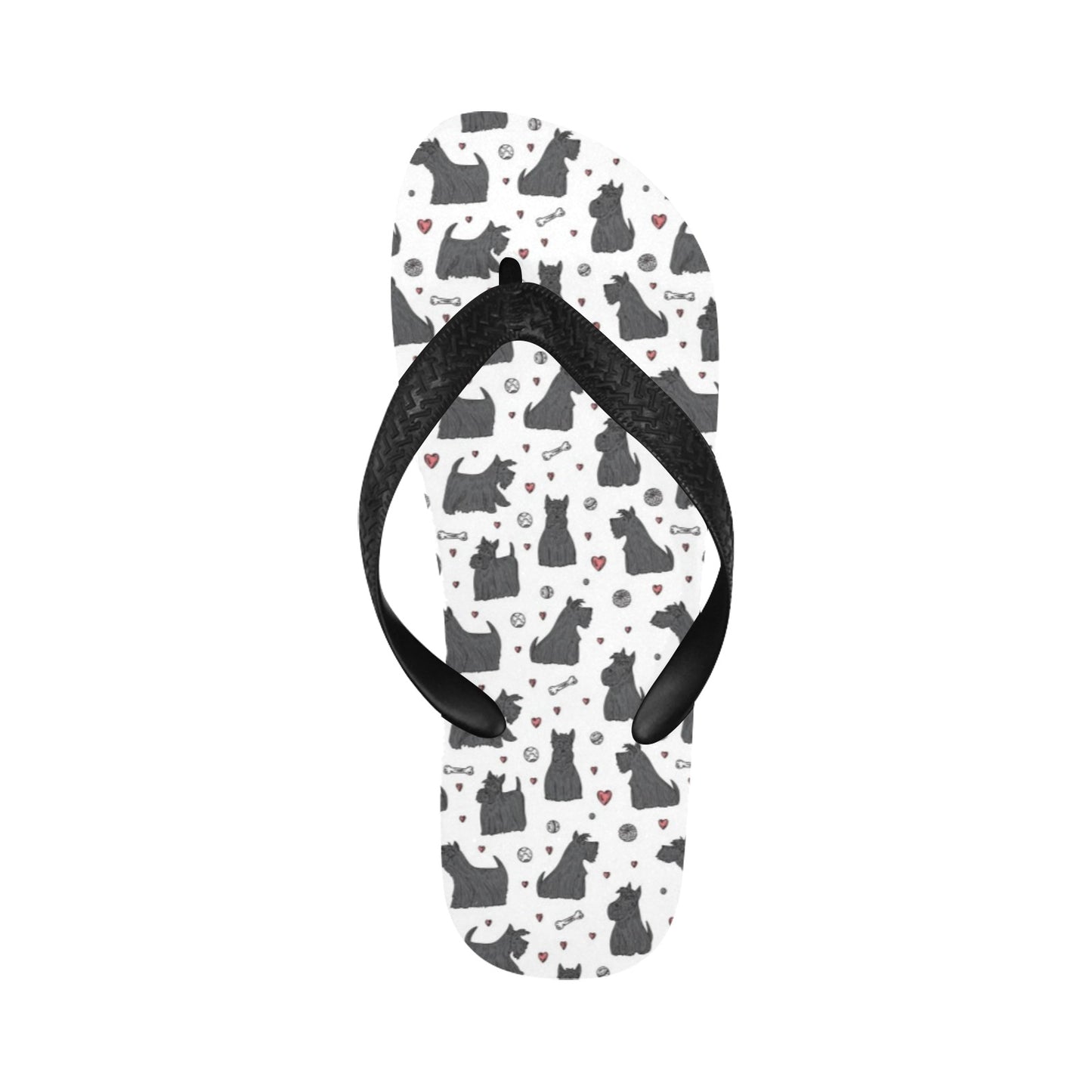 Scottish Terriers Print Design LKS3015 Flip Flops